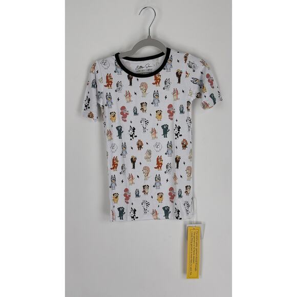 Ellie Sue Bluey & Friends Short Sleeve Bamboo Pajamas Kids Size 6-7 Year New - Picture 3 of 9
